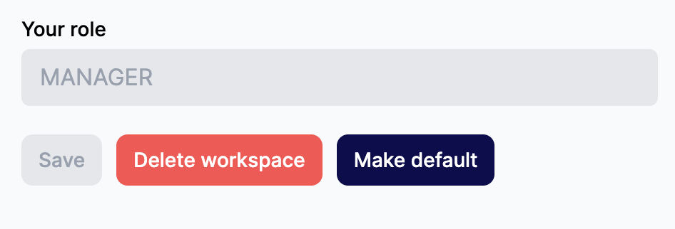 Delete workspace